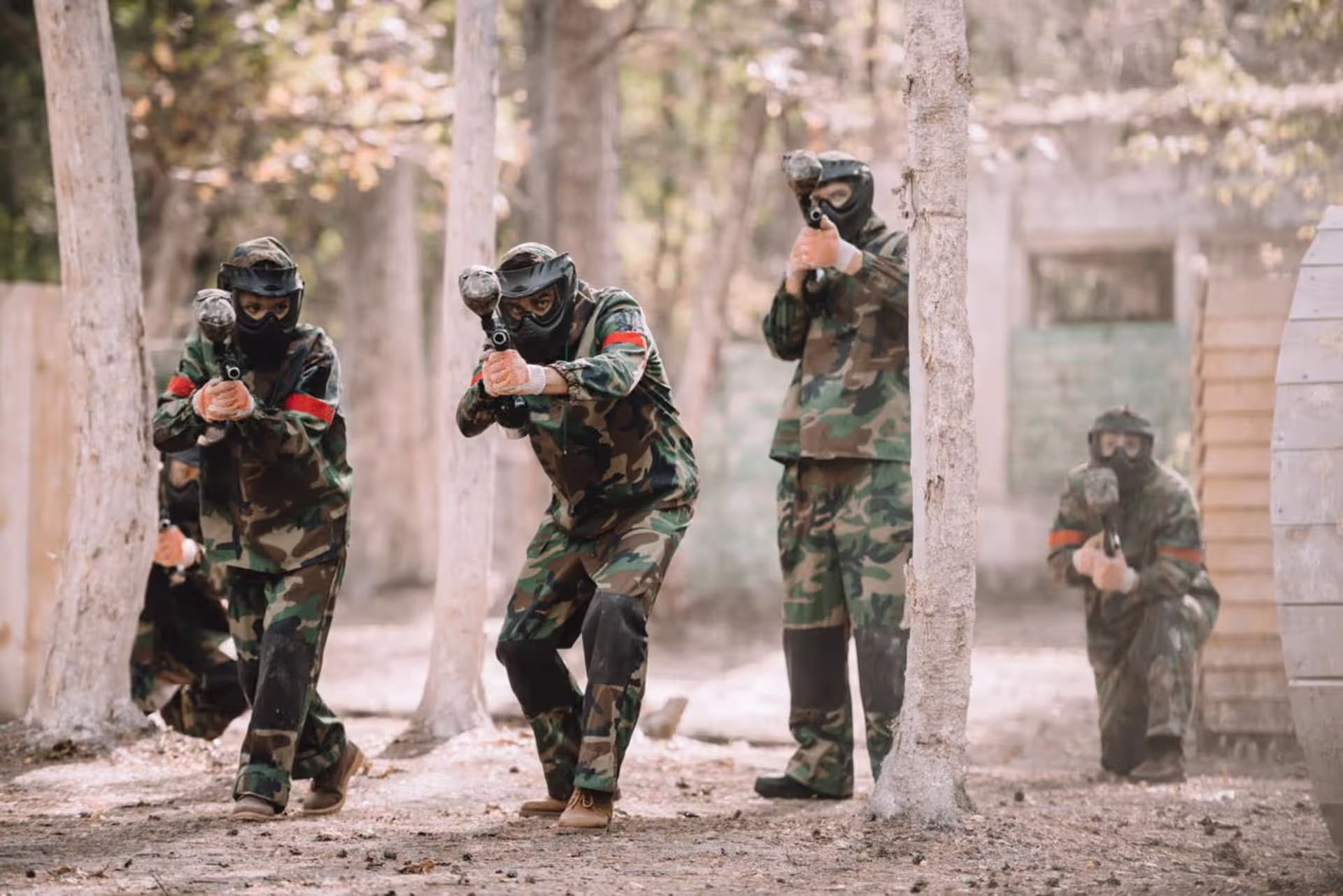 Teamwork and adrenaline on the paintball field