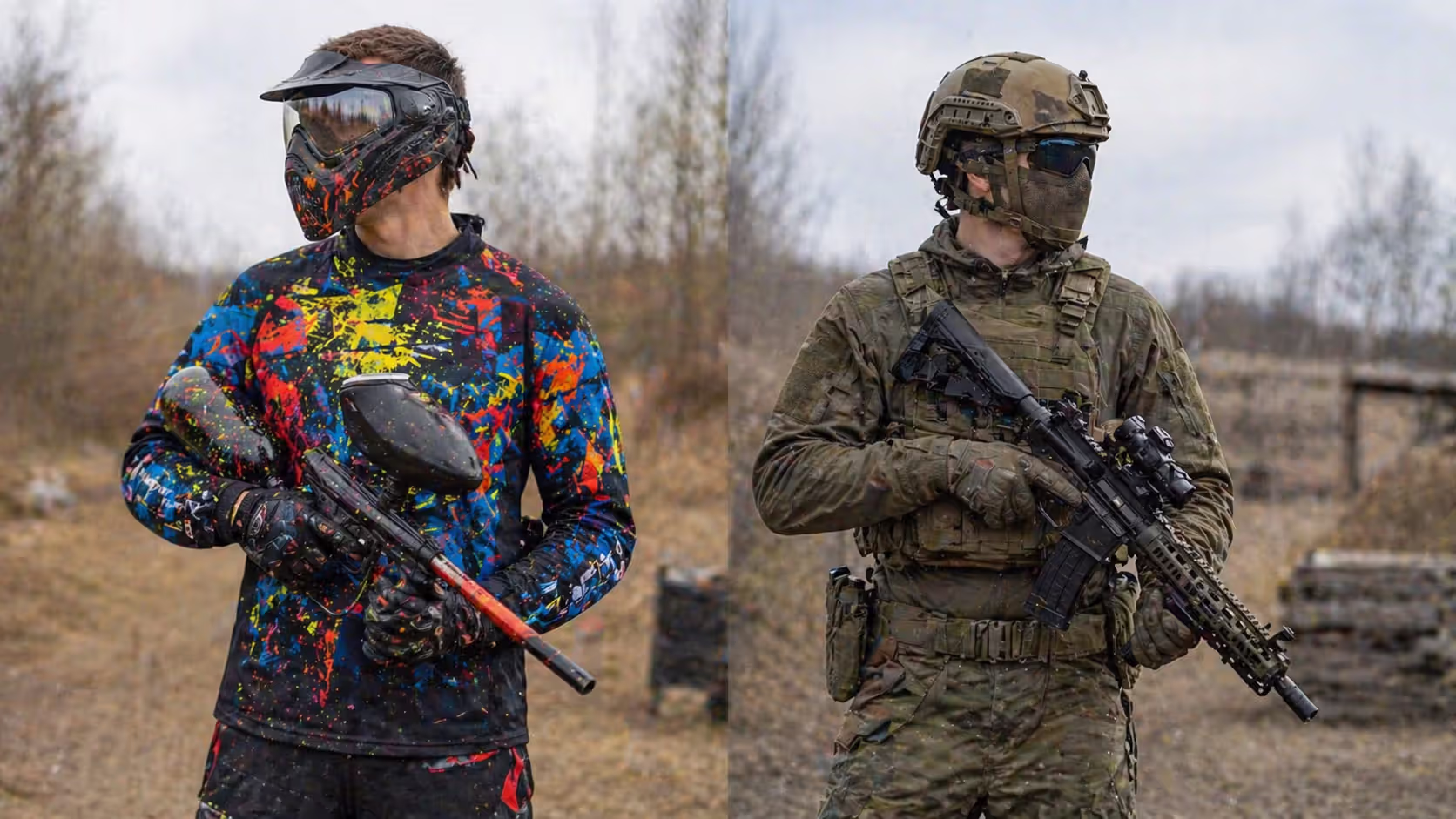 Paintball vs Airsoft