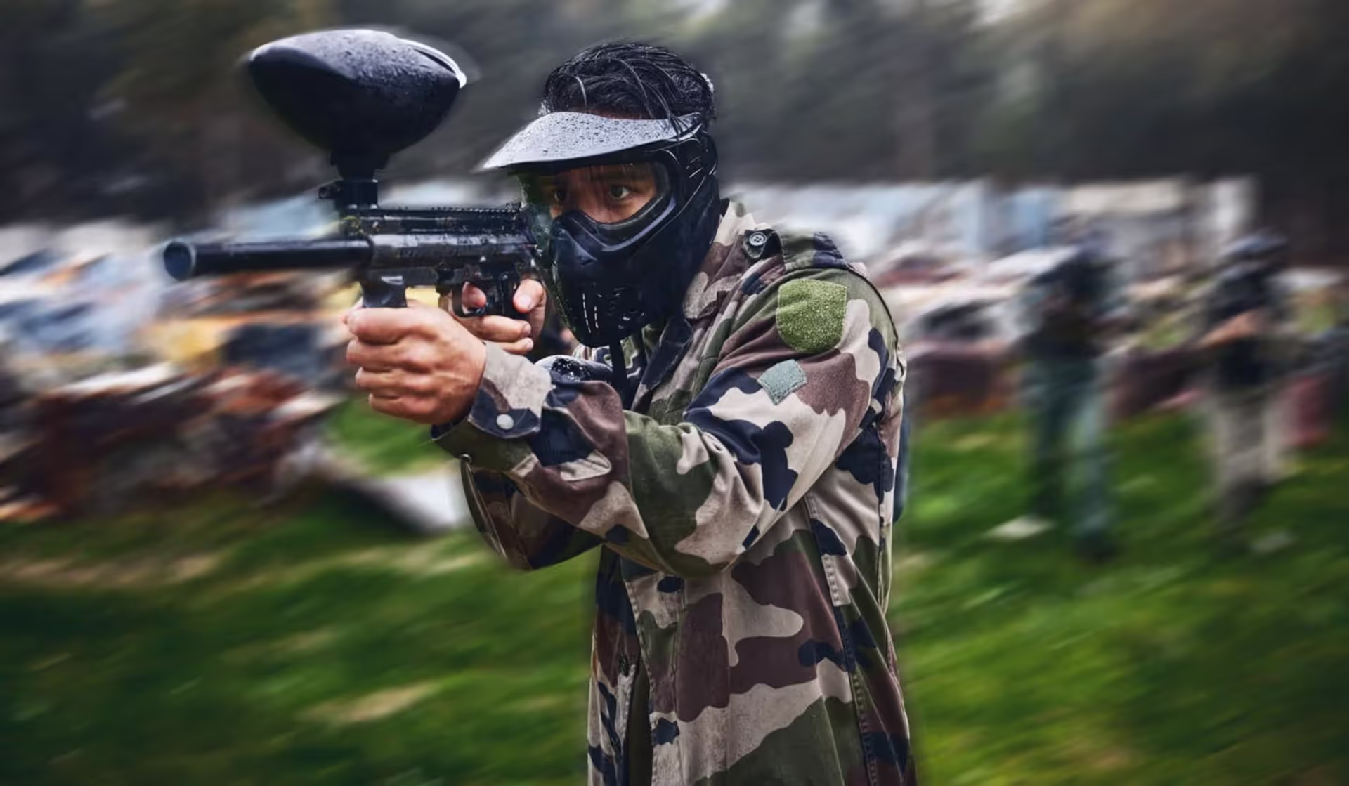 Paintball in motion