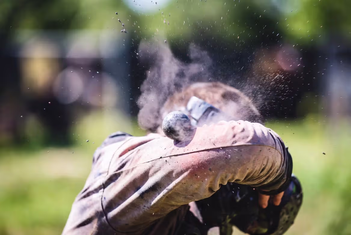 What a paintball hit feels like
