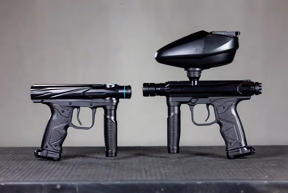 Low-impact paintball equipment for kids
