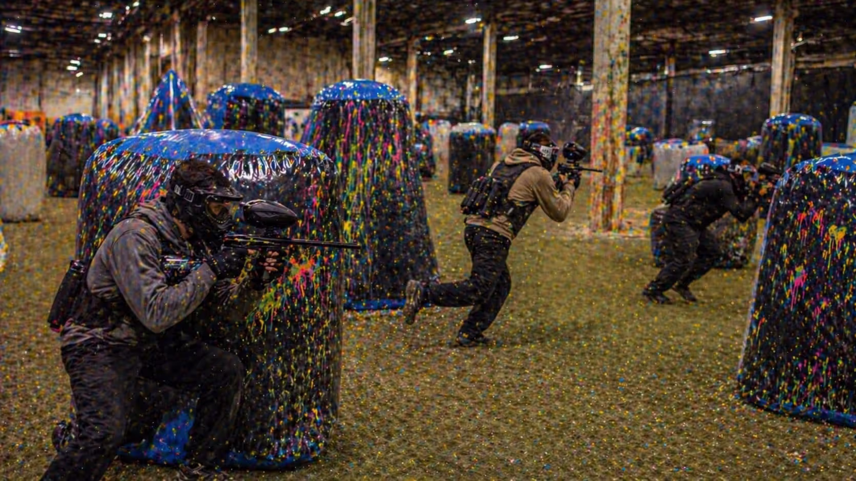 Warehouse-style arena