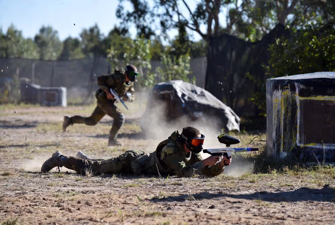 Covering fire creates movement