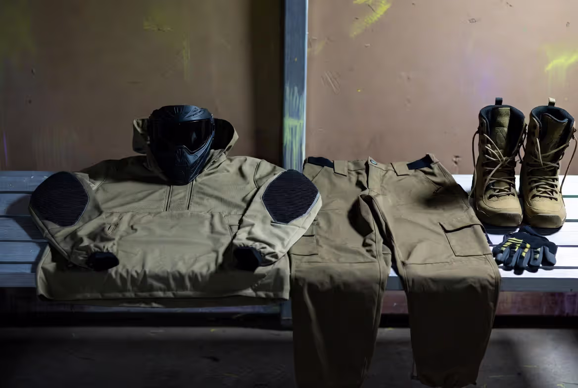 Basic clothing setup for paintball
