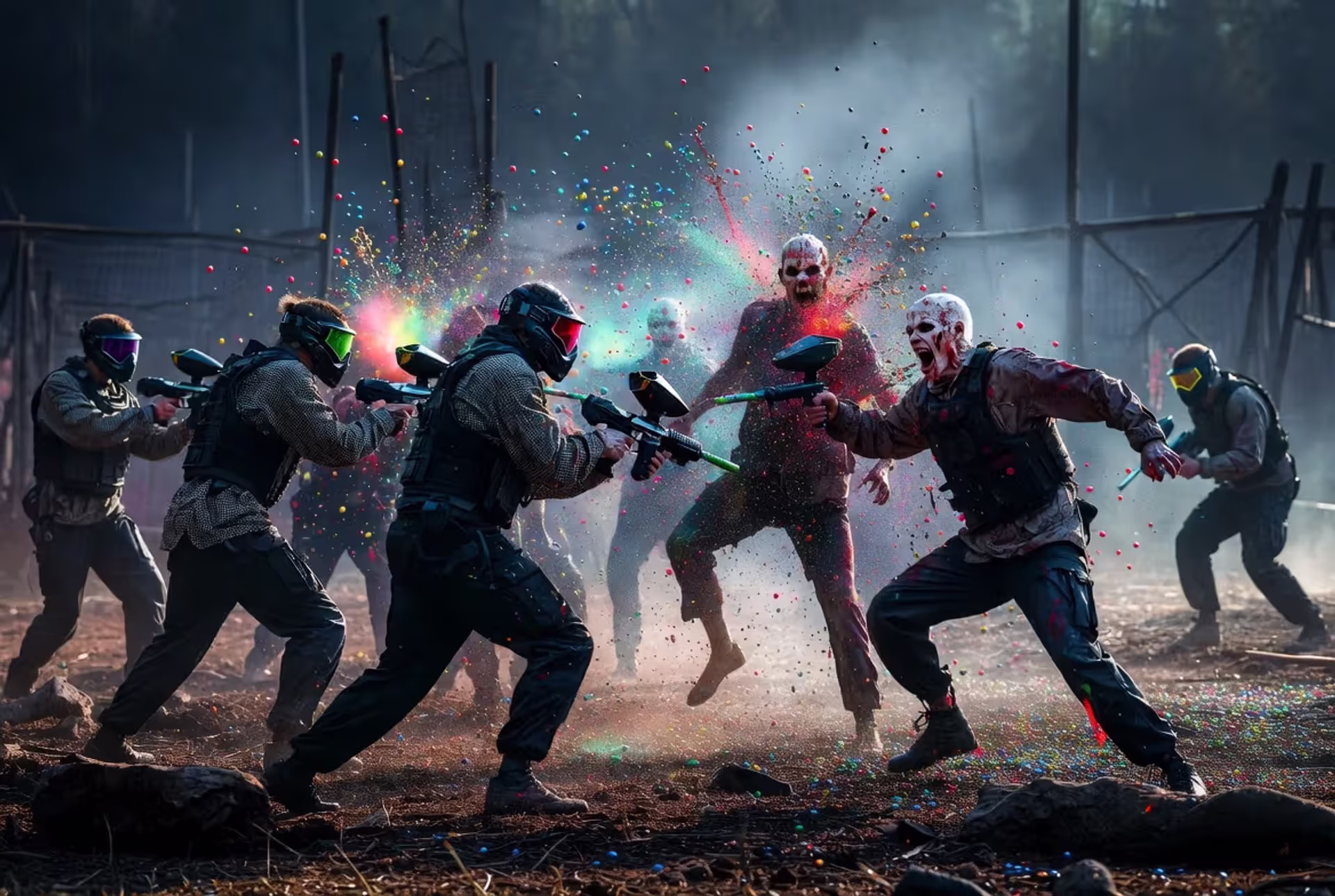 Horror meets paintball action